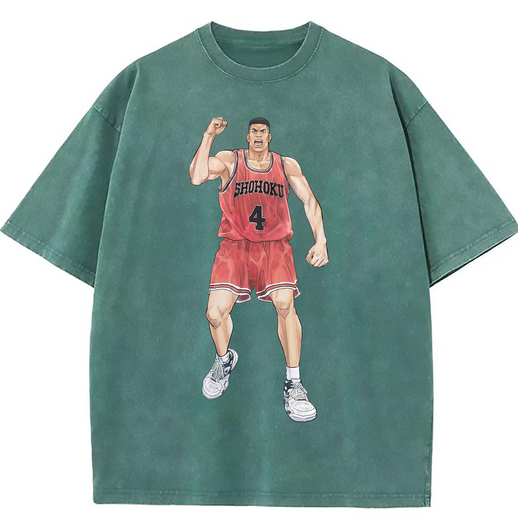 （画像用） SLAM DUNK／スラムダンク 綿100% ヴィンテージ風 半袖Tシャツ（フロントプリント）